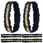 10Pcs Wide Stretch Sparkling Headband