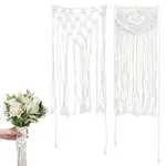 2Pcs 2 Styles Handmade Macrame Cotton Hanging Ornament