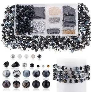 Imitate Austrian Crystal Bicone Glass & Mixed Glass Beads Findings Kits