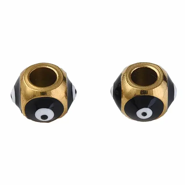 201 Stainless Steel Enamel Beads