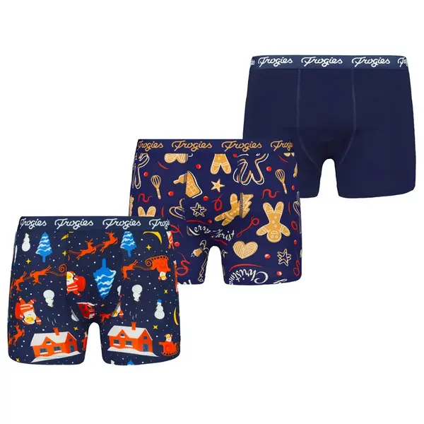 Pánske boxerky Winterclassic  3P Frogies Christmas