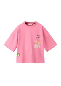 MANGO KIDS Tričko 'UNDER'  žltá / ružová / čierna / biela