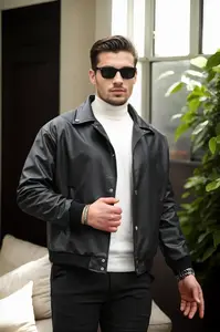 91831 Dewberry Mens Oversize Jacket-BLACK