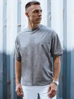 Pánské tričko s potiskem, tmavě šedé