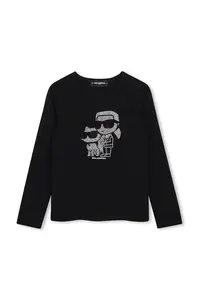 Karl Lagerfeld tričko s dlhým rukávom detské s bavlnou