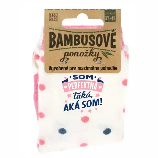 Bambusové ponožky - Som perfektná ALBI