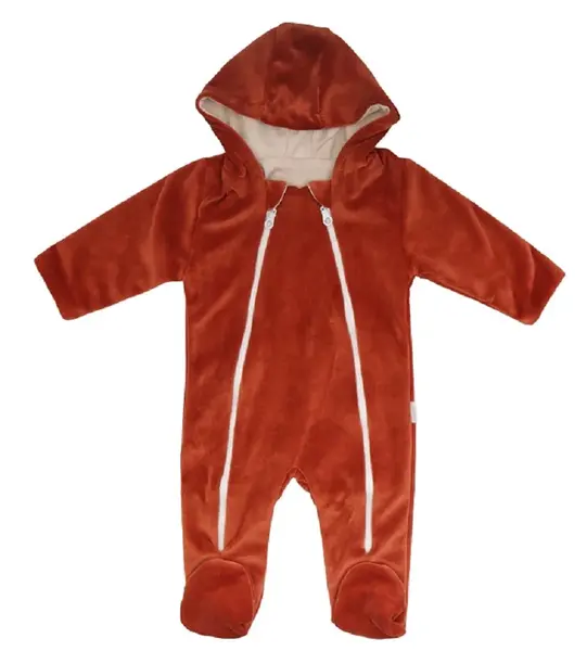 Dojčenský overal VELVET, Baby Fox - hnědý