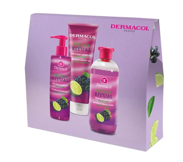Dermacol Darčekový balíček Aroma Ritual Hrozno s limetkou I.