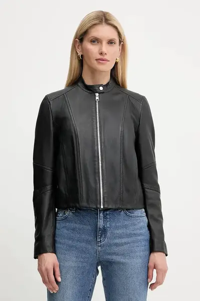 Kožená bunda BOSS Orange C Saleste1