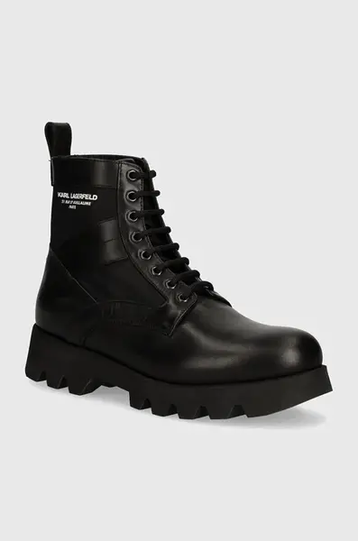 Kožené členkové topánky Karl Lagerfeld Terra