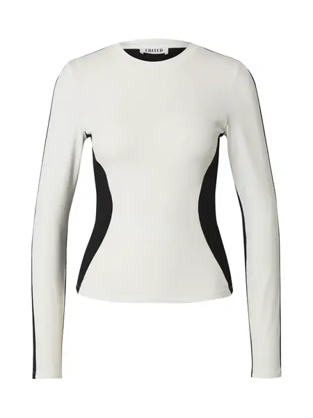 EDITED Tričko 'Berenike'  čierna / biela