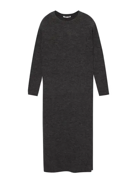 Pull&Bear Pletené šaty  tmavosivá