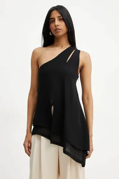 Halenka Silvian Heach SIGUIN dámská, černá barva, hladká, CVP25024TO