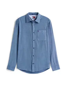 Tommy Jeans Košeľa  modrá denim