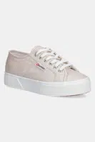 Tenisky Superga PLATFORM LAME oranžová barva, S6128SW
