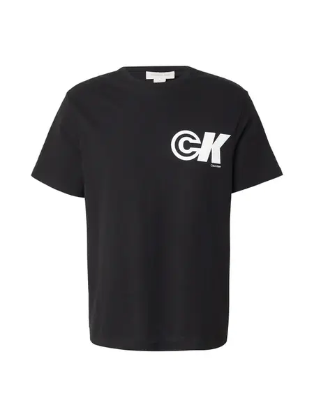 Calvin Klein Jeans Tričko  čierna / biela