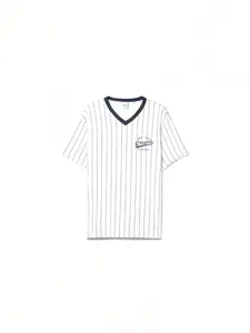 Bershka Tričko  námornícka modrá / čierna / biela
