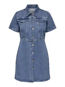 ONLY Košeľové šaty 'ONLMalia'  modrá denim