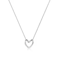 Troli Romantický náhrdelník z oceli se srdíčkem