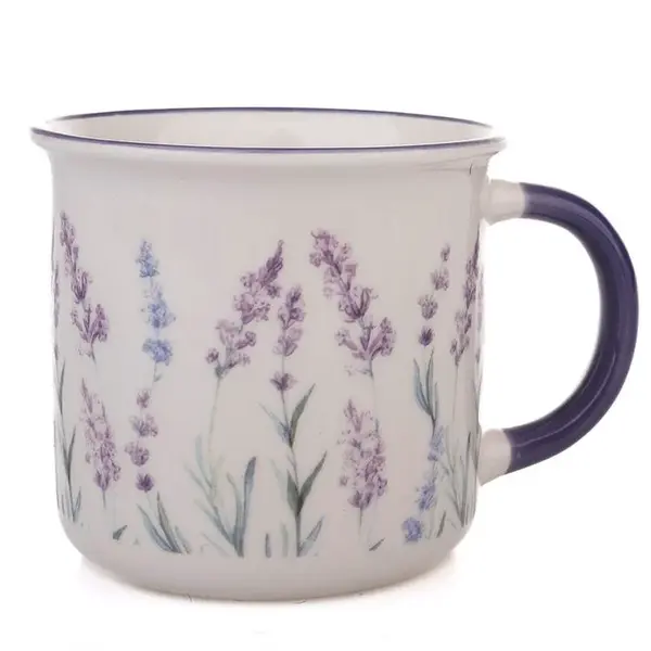 Porcelánový hrnek LEVANDULE 440 ml