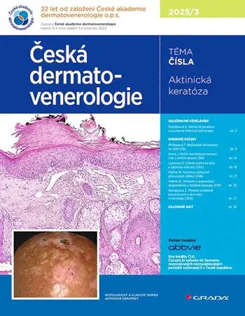 E-kniha: Česká dermatovenerologie 2025/3 od Hercogová Třešňák Jana