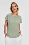Marisse Olive Short-Sleeved Blouse