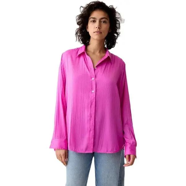 GAP BOYFRIEND Dámska košeľa, ružová, veľkosť