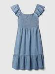 GAP Dětské džínové midi šaty - Holky