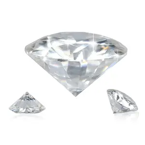 Brilliant Round Cut Moissanite Loose Stones Cabochons