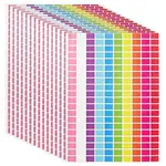 Rainbow Color Paper Self-Adhesive Blank Label Stickers