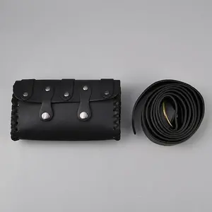 Leather Waist Bag and Belt Set