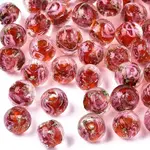 Handmade Gold Sand Lampwork Beads