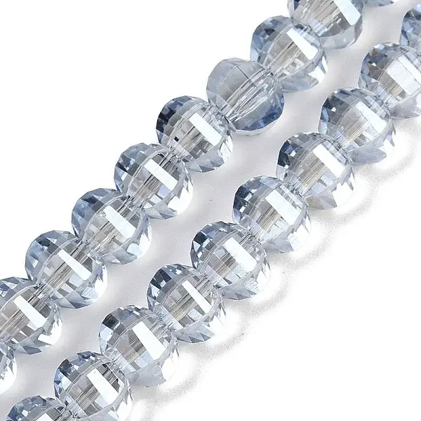 Electroplate Transparent Glass Beads Strands