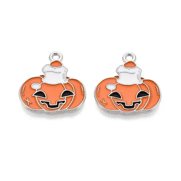 Halloween Theme Alloy and Enamel Pendants