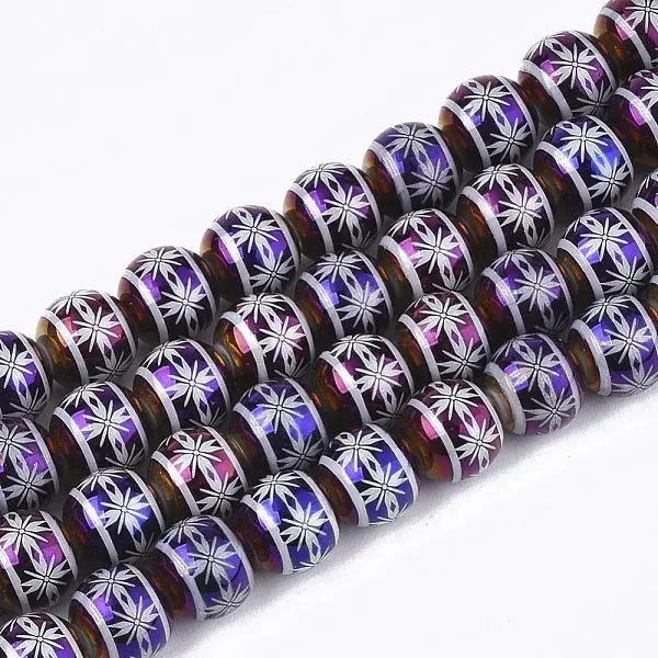 Electroplate Glass Beads Strands