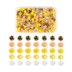 500Pcs 5 Colors Mixed Styles Glass Beads