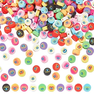 300Pcs 10 Colors Handmade Polymer Clay Beads