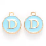 Golden Plated Alloy Enamel Charms