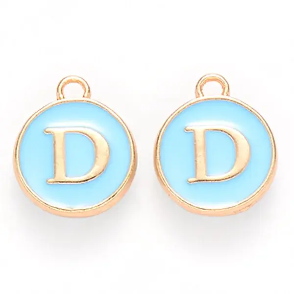 Golden Plated Alloy Enamel Charms