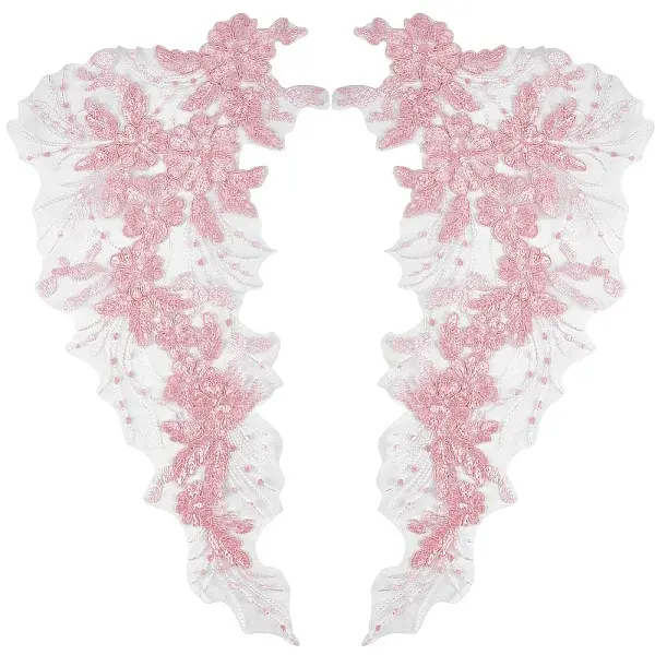 3D Flower Polyester Embroidery Lace Ornament Accessories