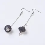 Lava Rock Dangle Earrings
