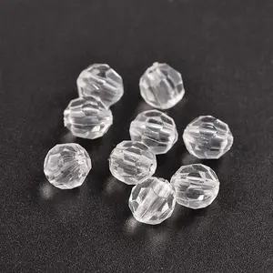 Round Transparent Acrylic Beads