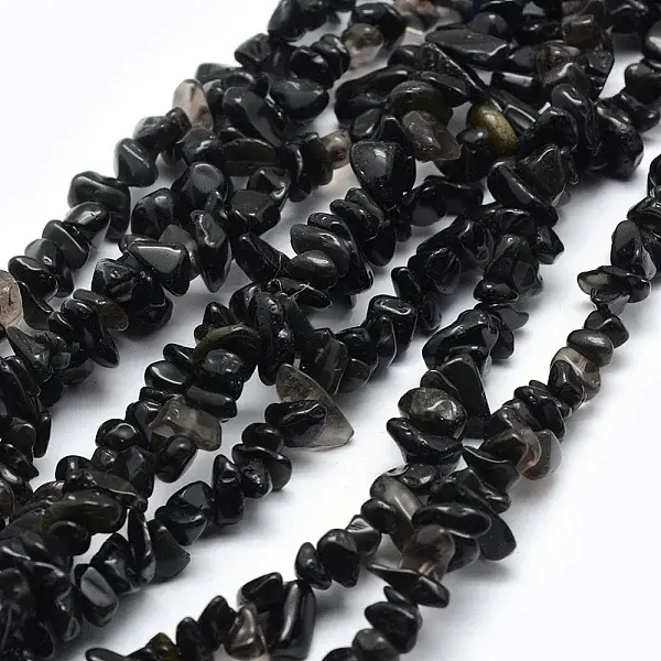Natural Obsidian Beads Strands