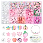 DIY Polymer Clay Bracelets Beads Jewelry Making Kits