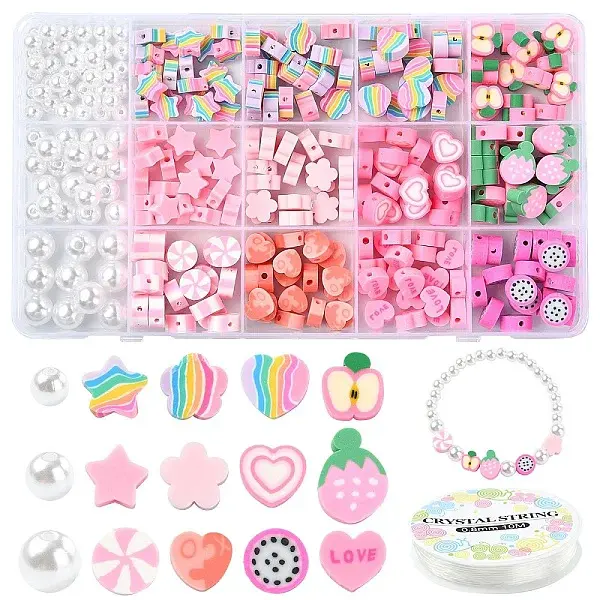 DIY Polymer Clay Bracelets Beads Jewelry Making Kits