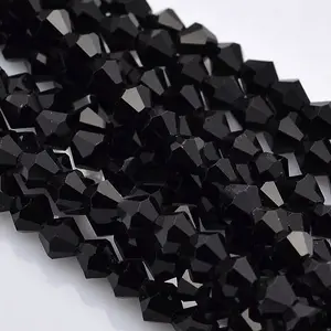 Faceted Bicone Glass Beads Strands