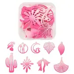 1 Set Spray Painted Alloy Charms