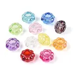 UV Plating Transparent Acrylic European Beads