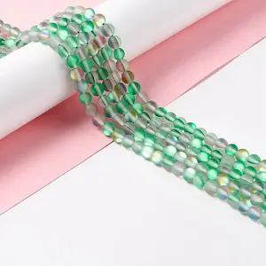 Synthetic Moonstone Beads Strands