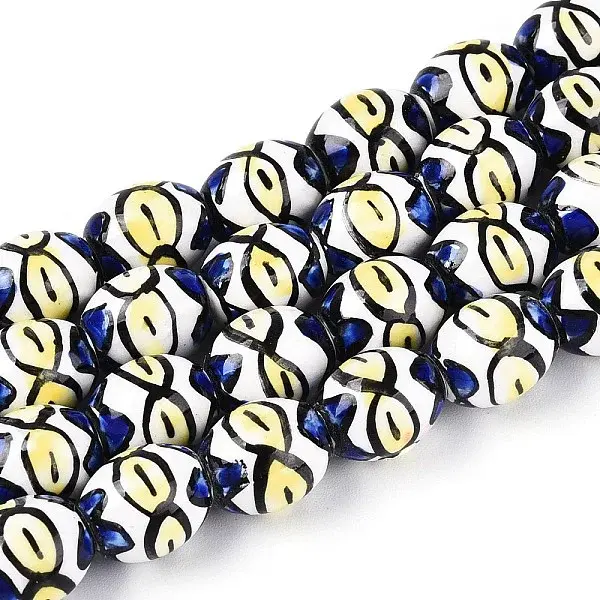 Handmade Porcelain Ceramic Beads Strands